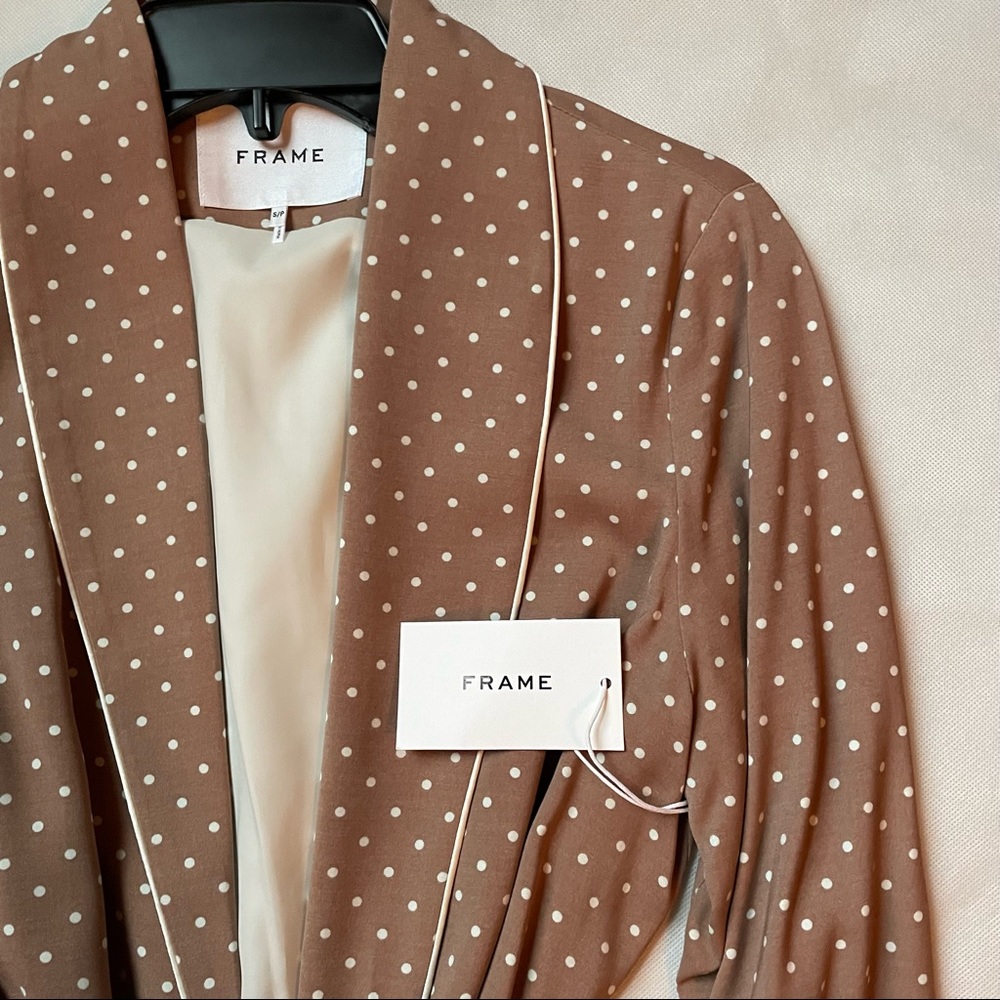 FRAME Polka Dot Cady Jacket / Blazer